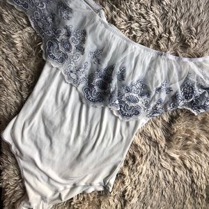 Off the shoulder bodysuit